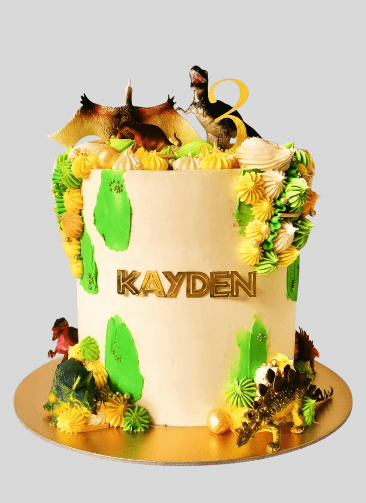 Lovely Dinosaur Cake Design