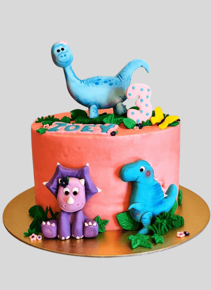 Magnetic Dinosaur Cake