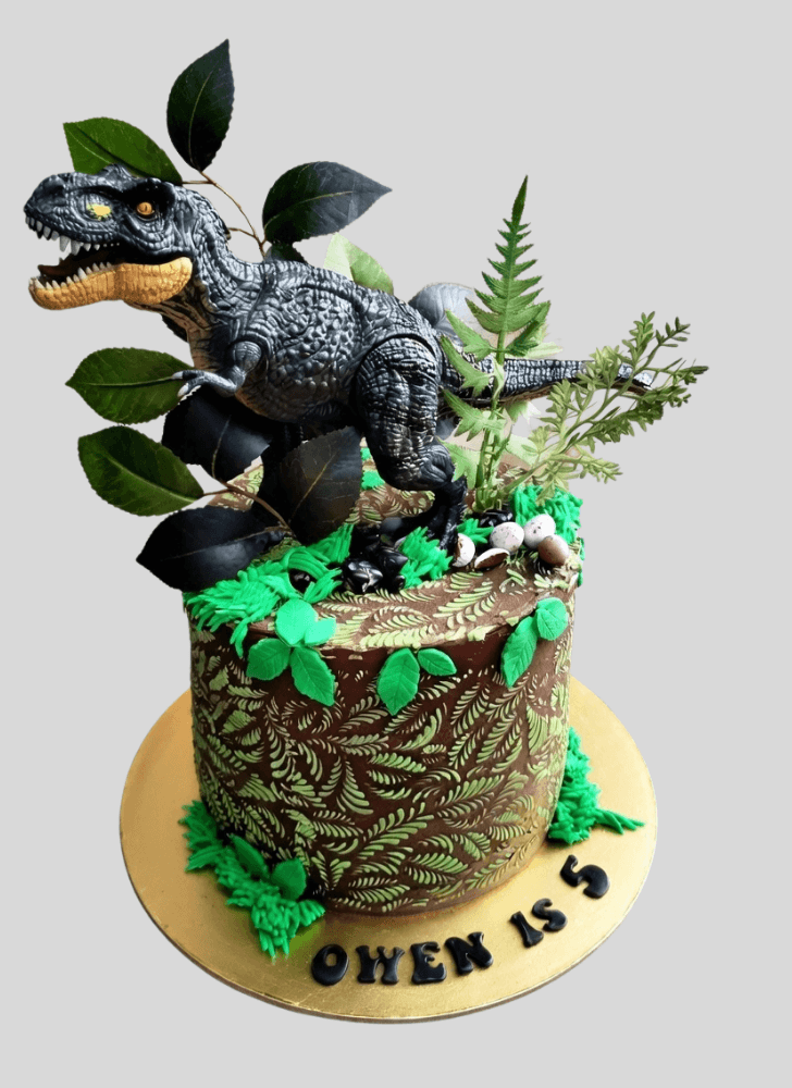 Radiant Dinosaur Cake