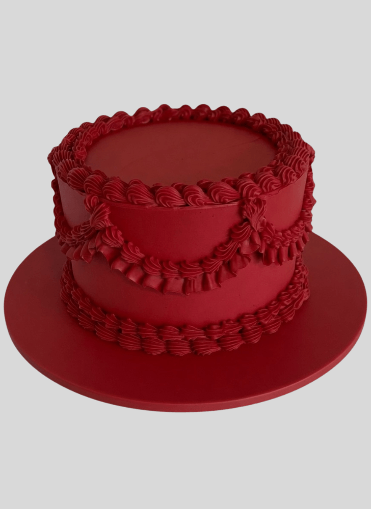 Admirable Red Cake Design