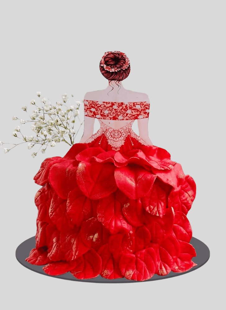Beauteous Red Cake