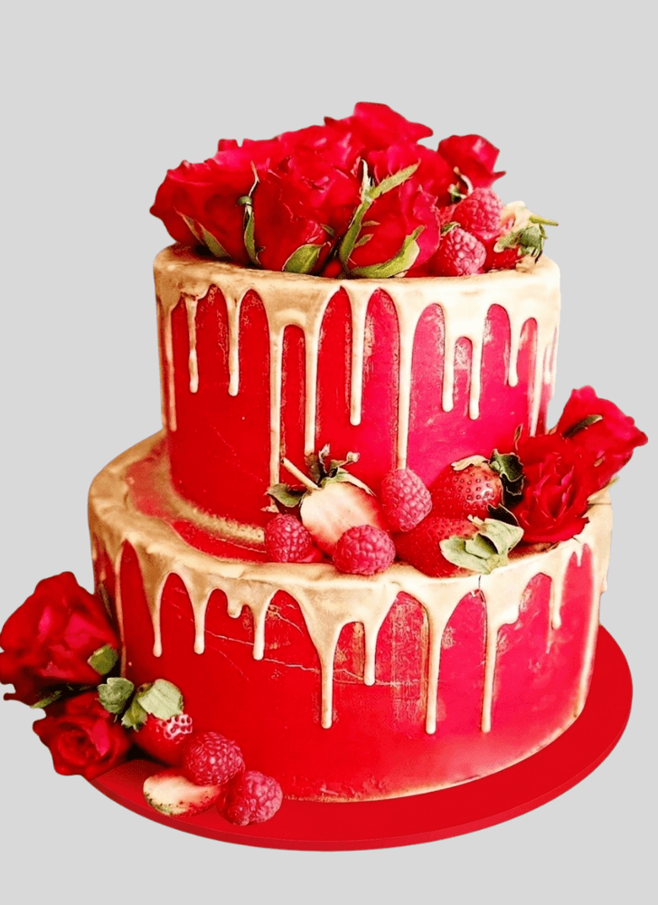 Captivating Red Cake
