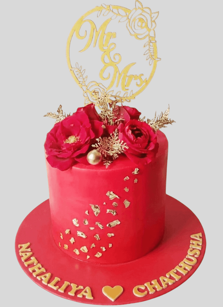 Dazzling Red Cake