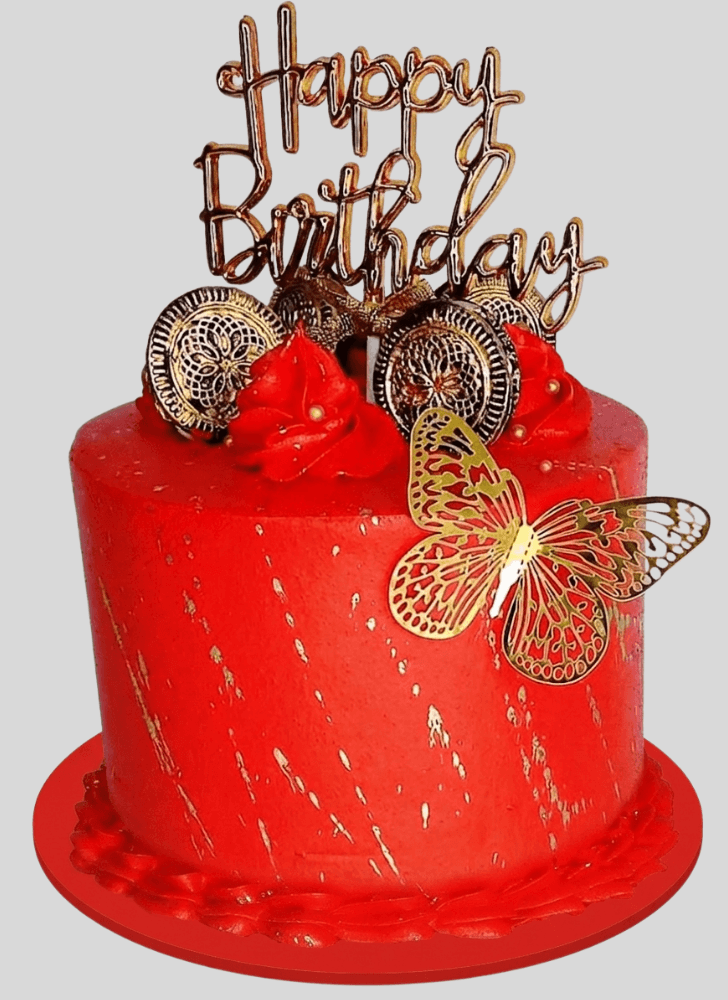 Exquisite Red Cake