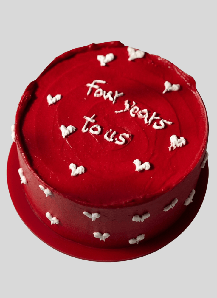 Handsome Red Cake