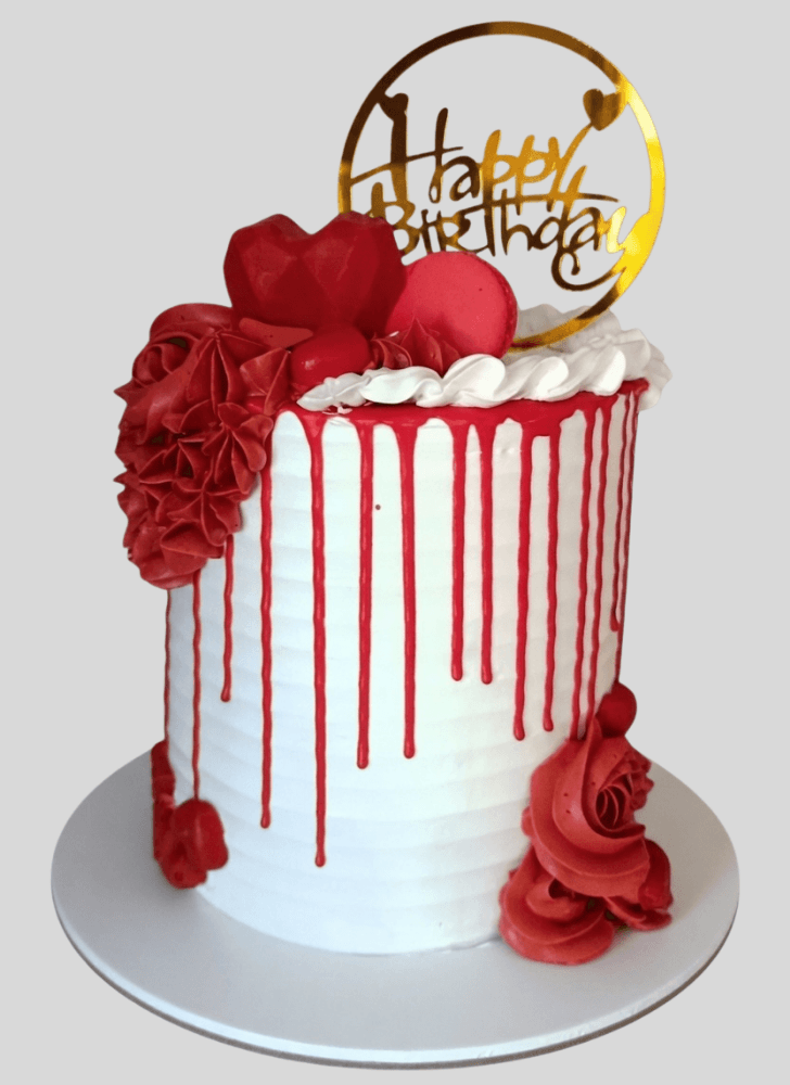 Lovely Red Cake Design