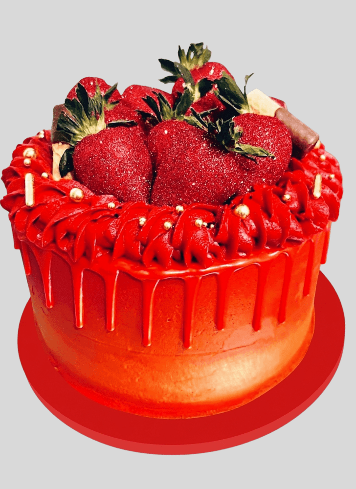 Pretty Red Cake