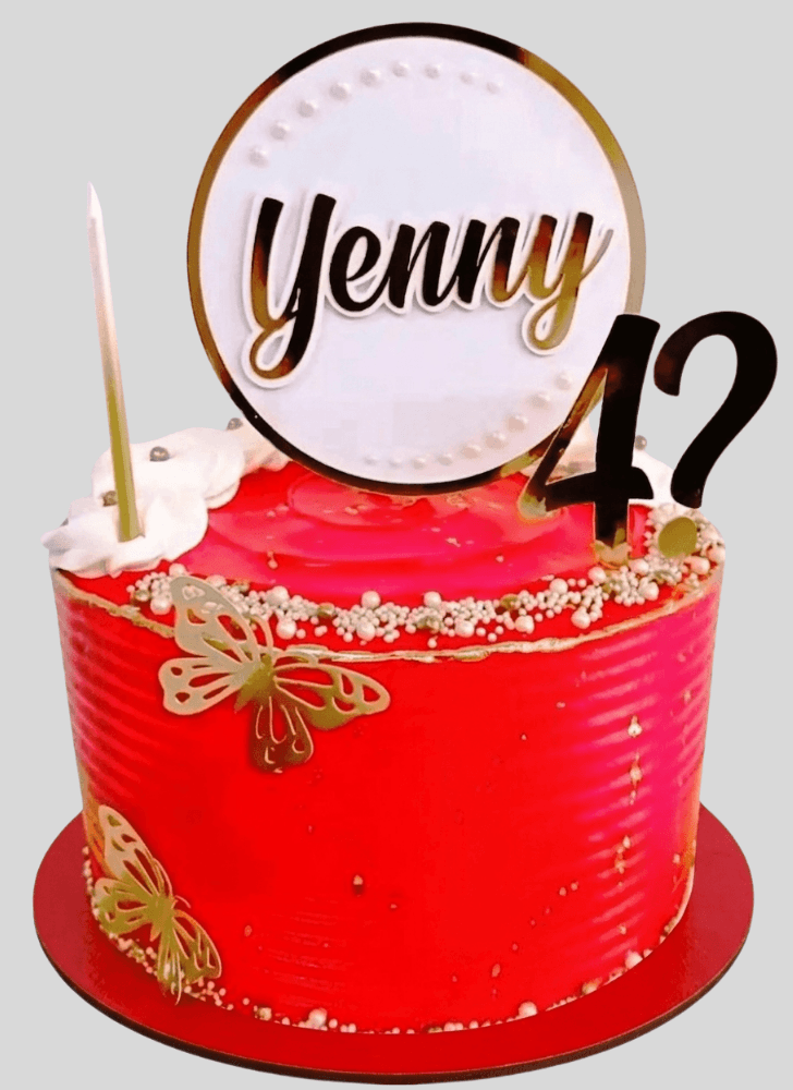 Wonderful Red Cake Design