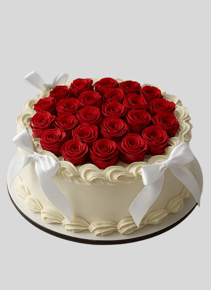 Appealing Rose Cake
