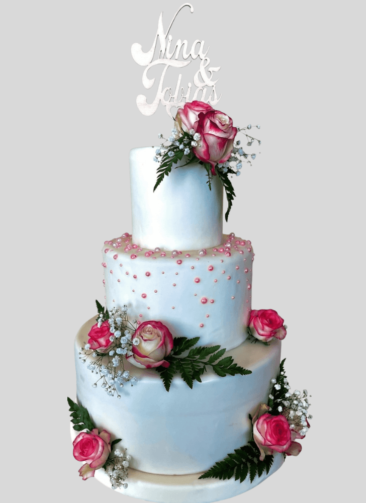 Delightful Rose Cake