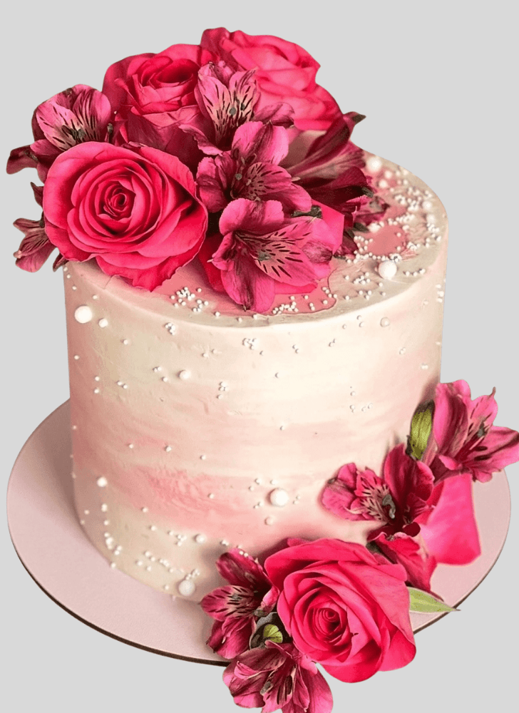 Fascinating Rose Cake