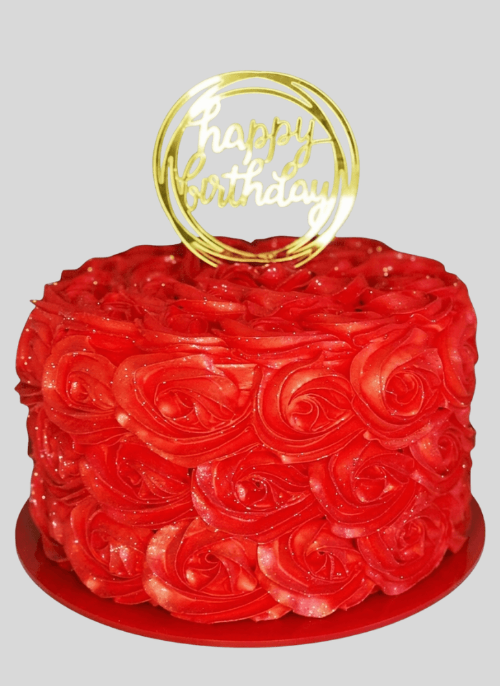Lovely Rose Cake Design