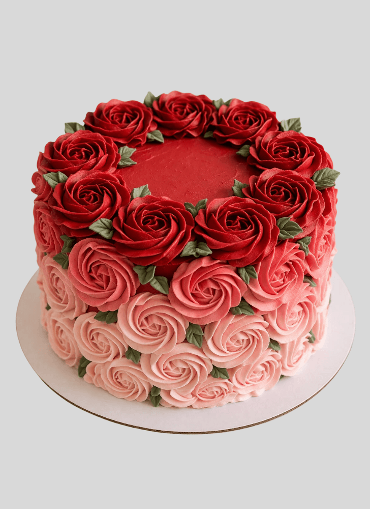 Resplendent Rose Cake