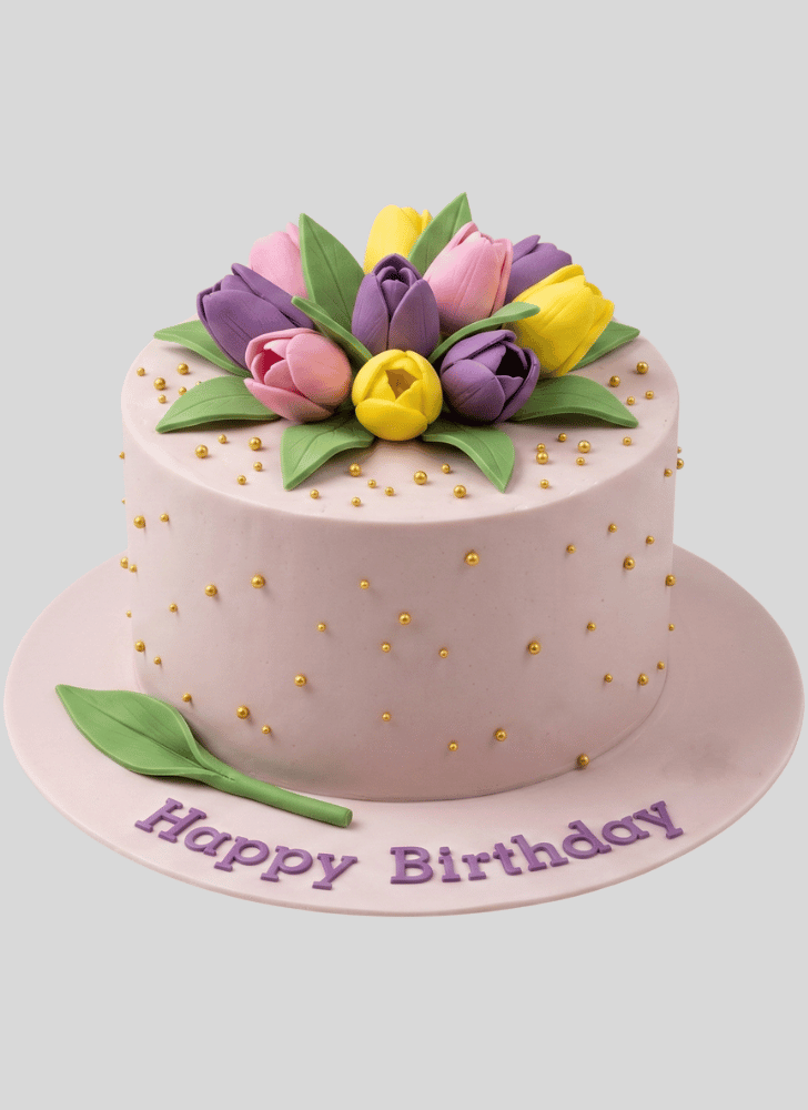 Captivating Tulip Cake