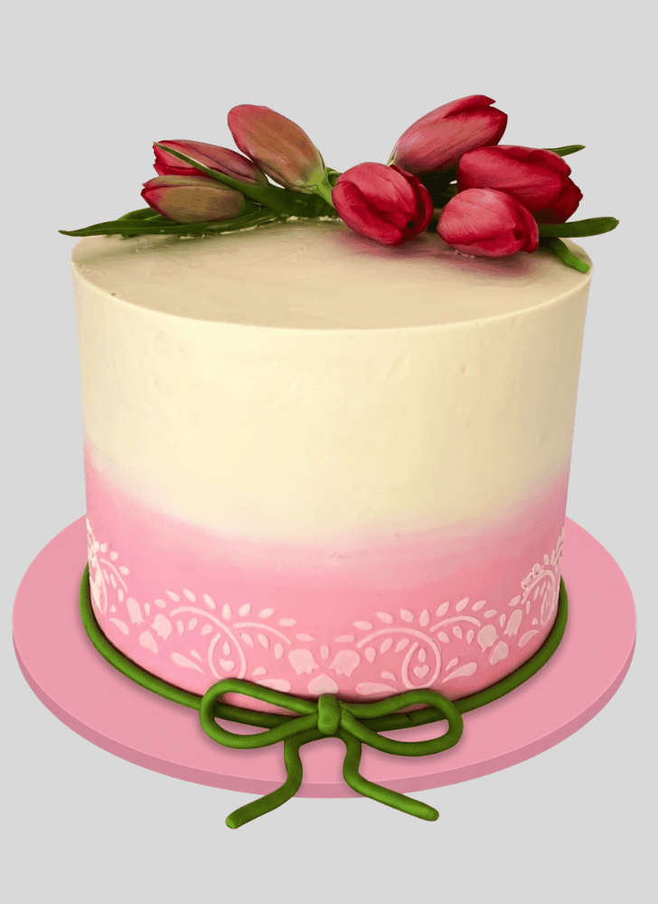 Charming Tulip Cake