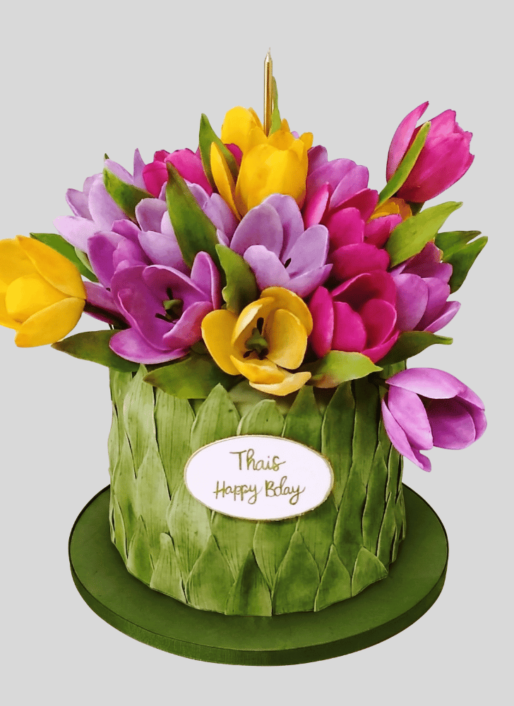Delicate Tulip Cake