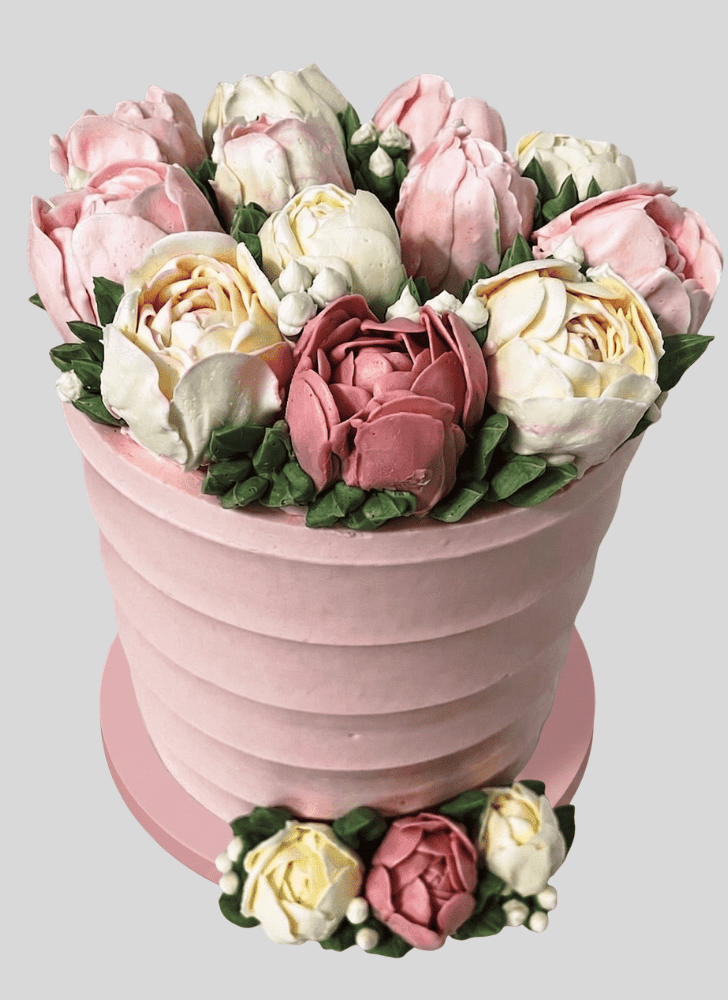 Enthralling Tulip Cake