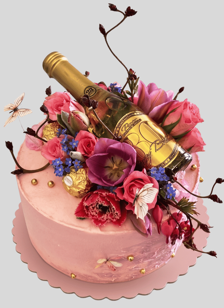 Enticing Tulip Cake