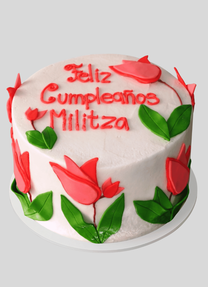 Good Looking Tulip Cake