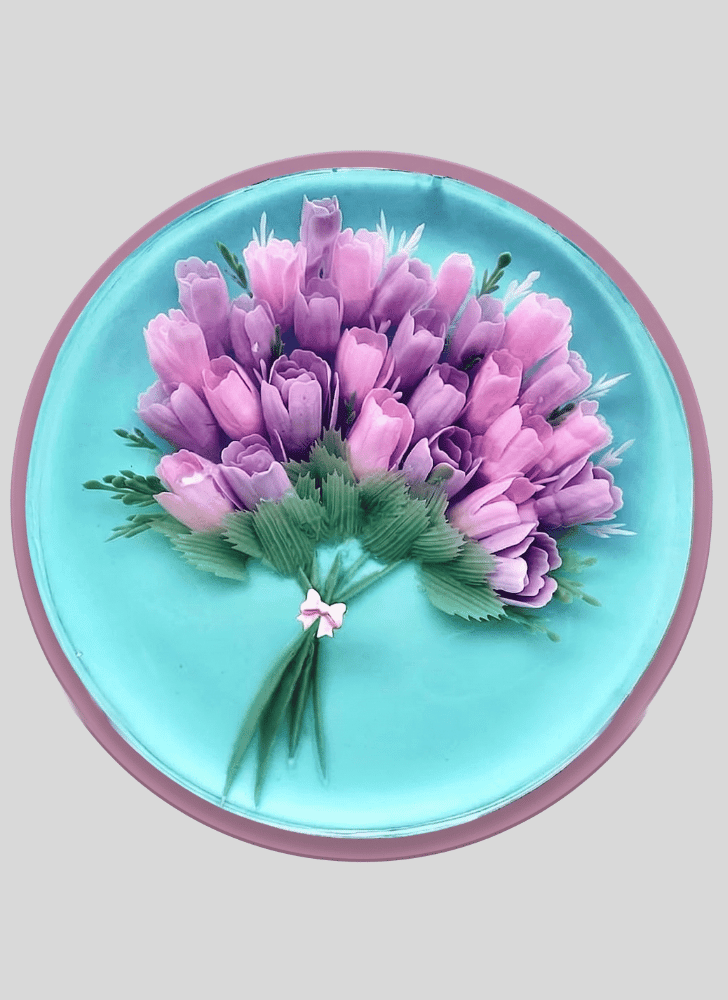 Pleasing Tulip Cake