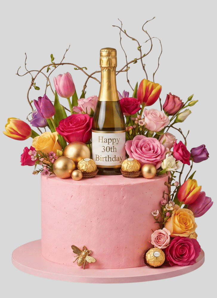 Radiant Tulip Cake