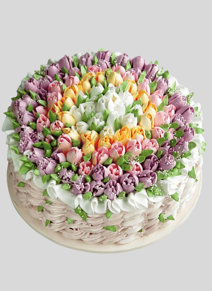 Resplendent Tulip Cake