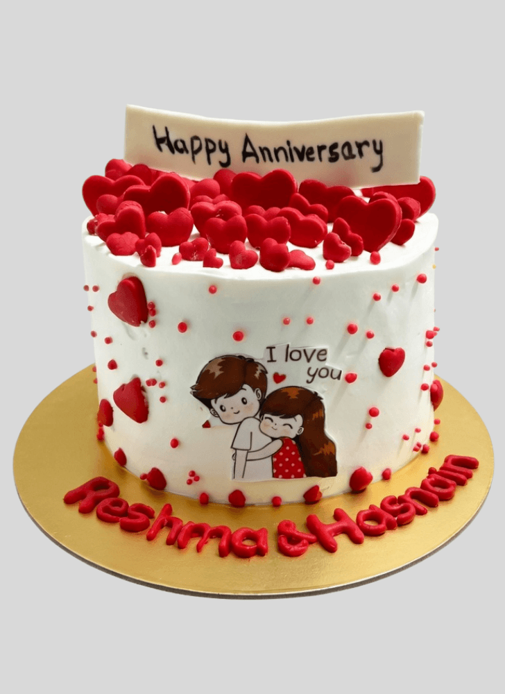 Alluring Valentines Cake