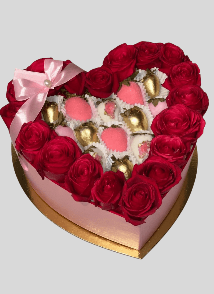 Beauteous Valentines Cake
