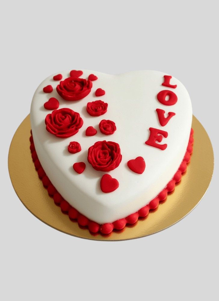 Lovely Valentines Cake Design
