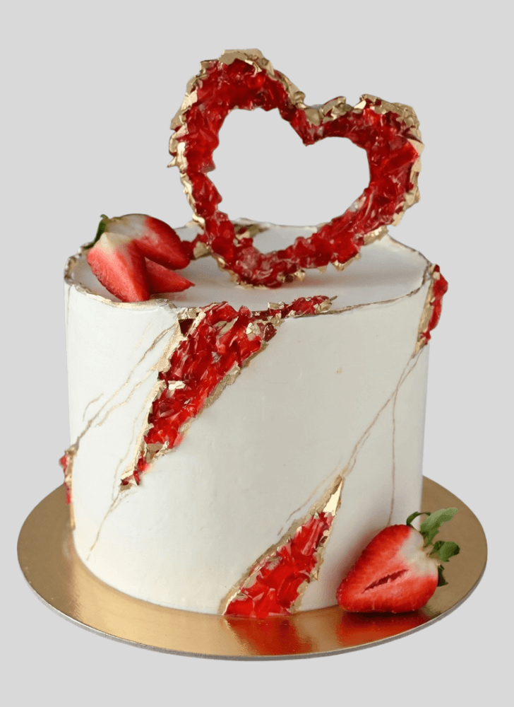 Pleasing Valentines Cake