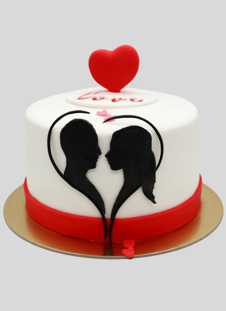 Wonderful Valentines Cake Design