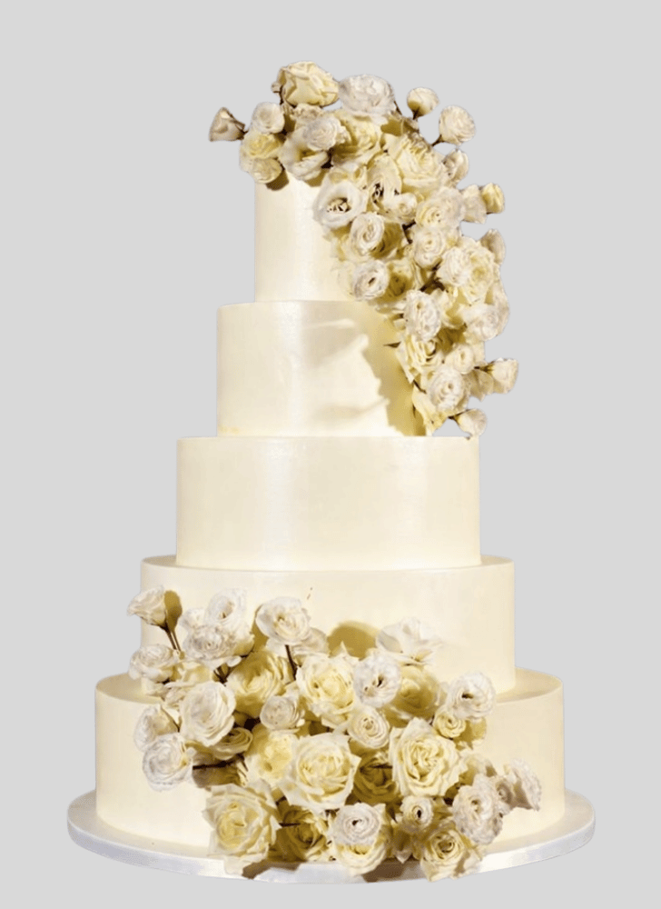 Lovely White Cake Design