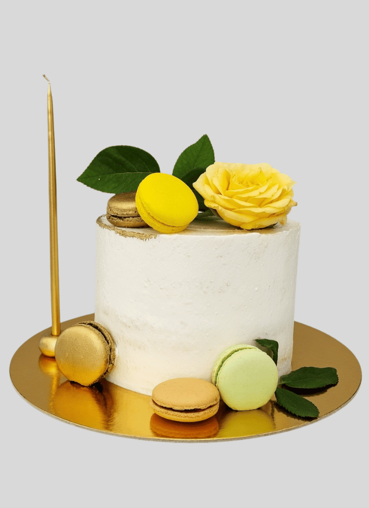 Bewitching Yellow Rose Cake