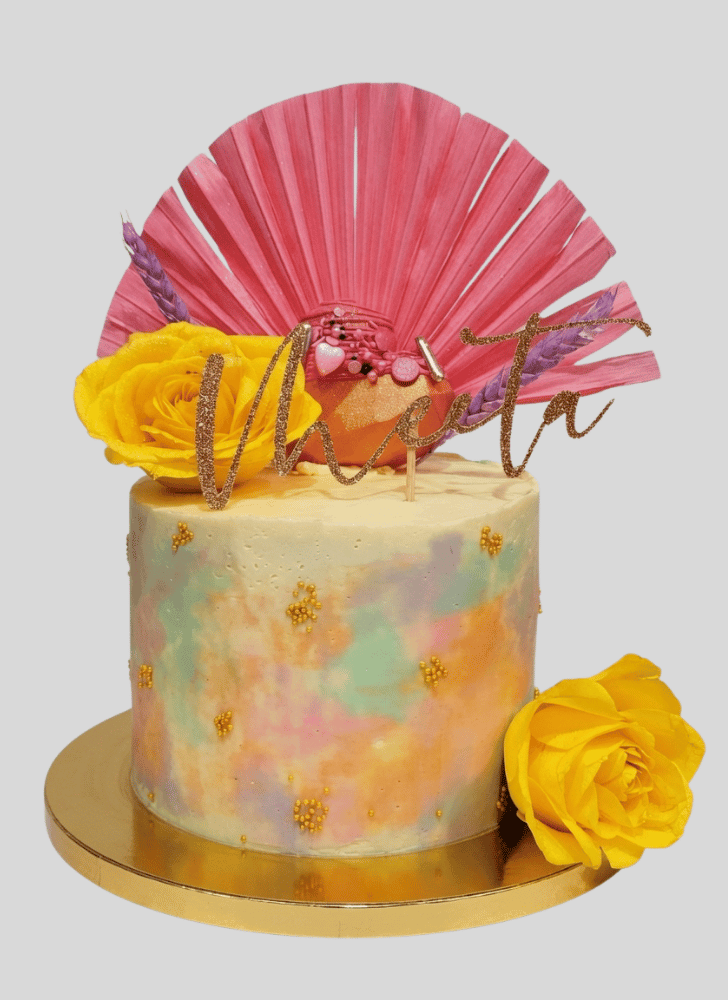 Cute Yellow Rose Cake