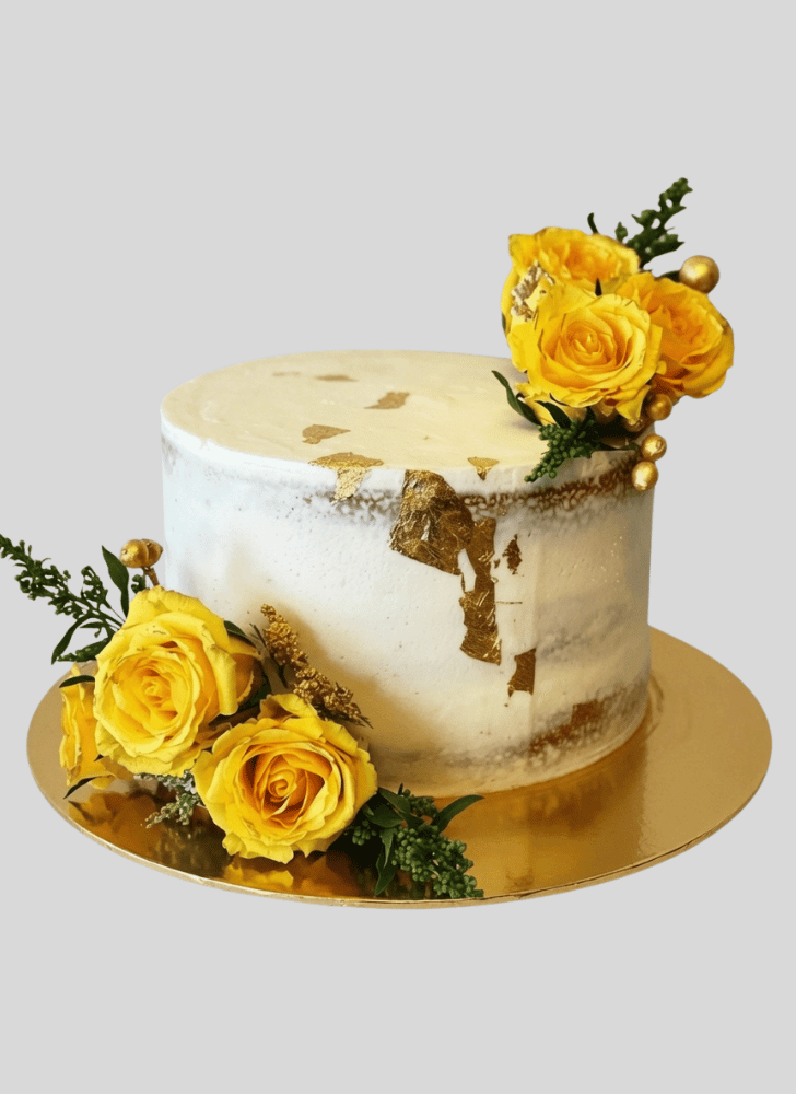 Fetching Yellow Rose Cake