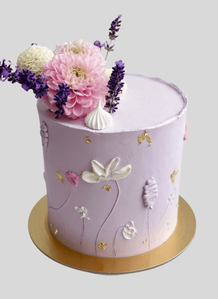 Alluring Dahlia Cake
