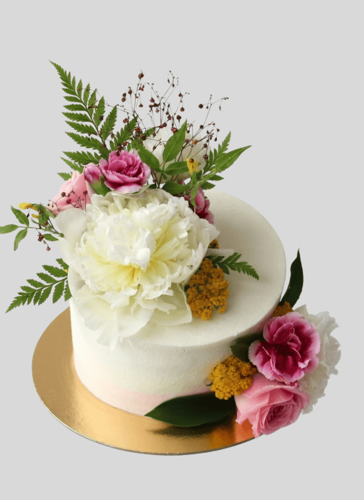 Beauteous Dahlia Cake