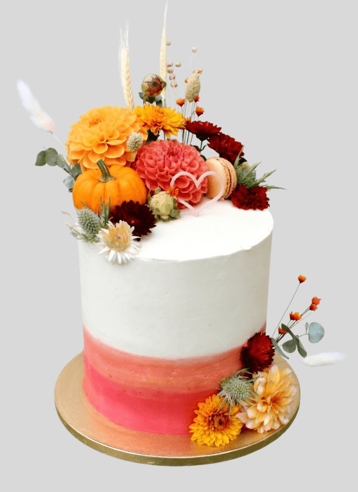Enticing Dahlia Cake