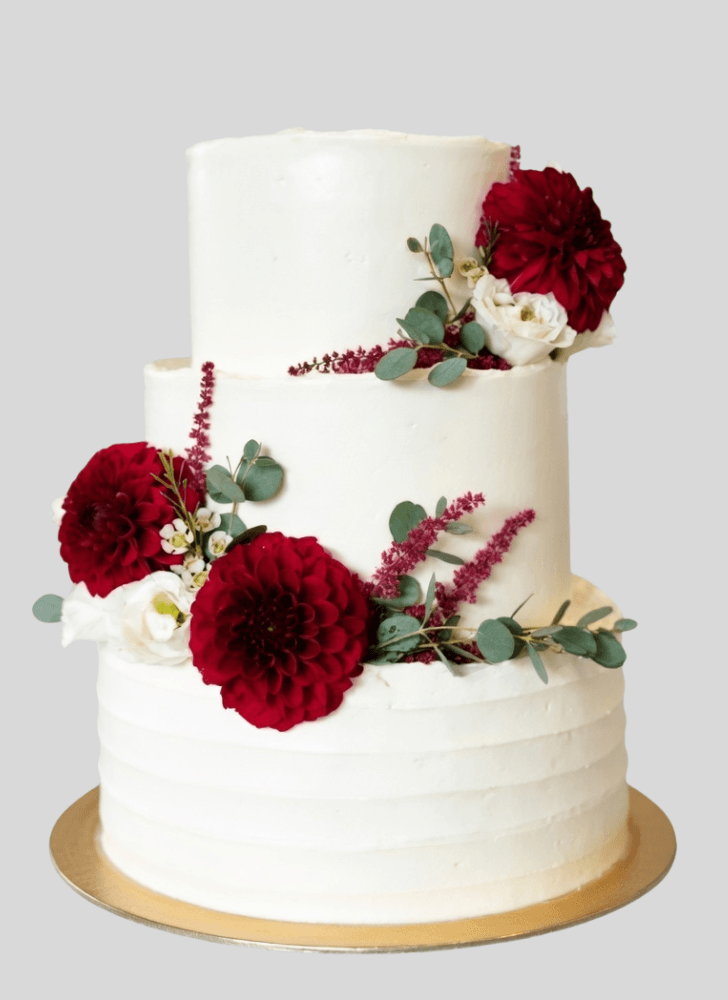 Fetching Dahlia Cake