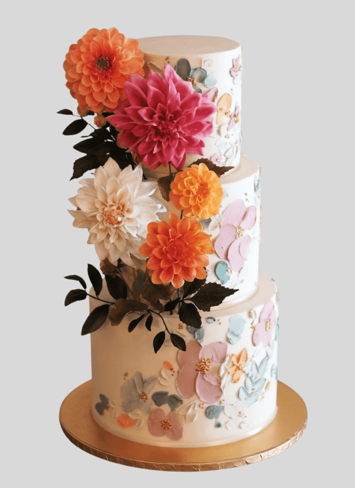 Pretty Dahlia Cake
