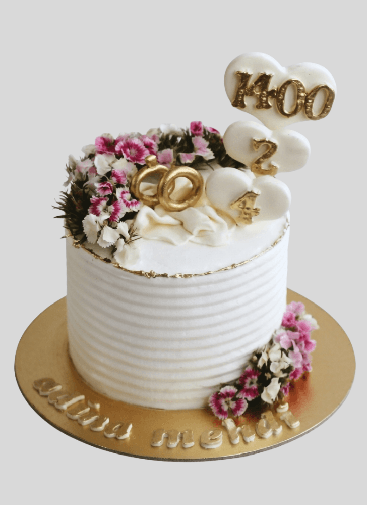 Angelic Engagement Cake