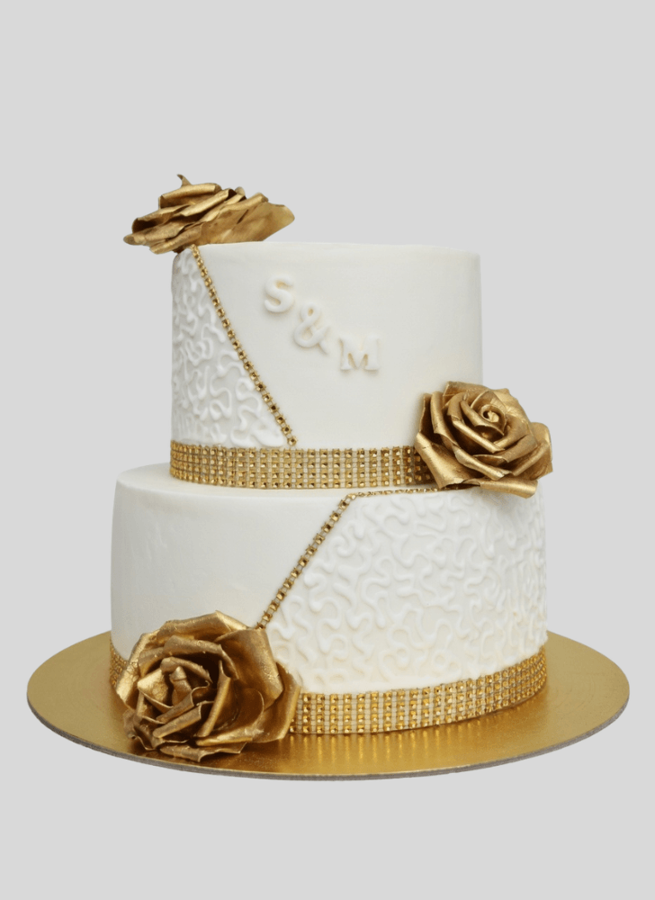 Appealing Engagement Cake