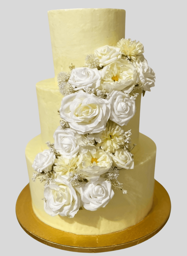 Captivating Engagement Cake