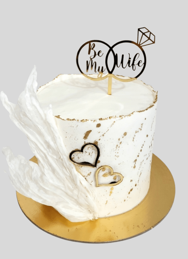 Fascinating Engagement Cake