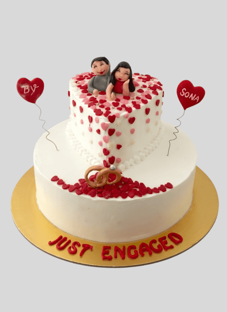 Ideal Engagement Cake