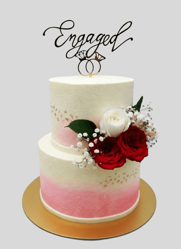 Inviting Engagement Cake