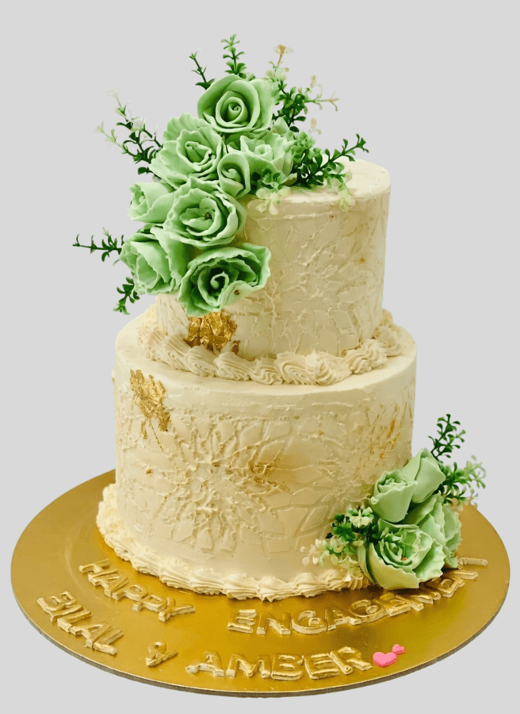 Mesmeric Engagement Cake