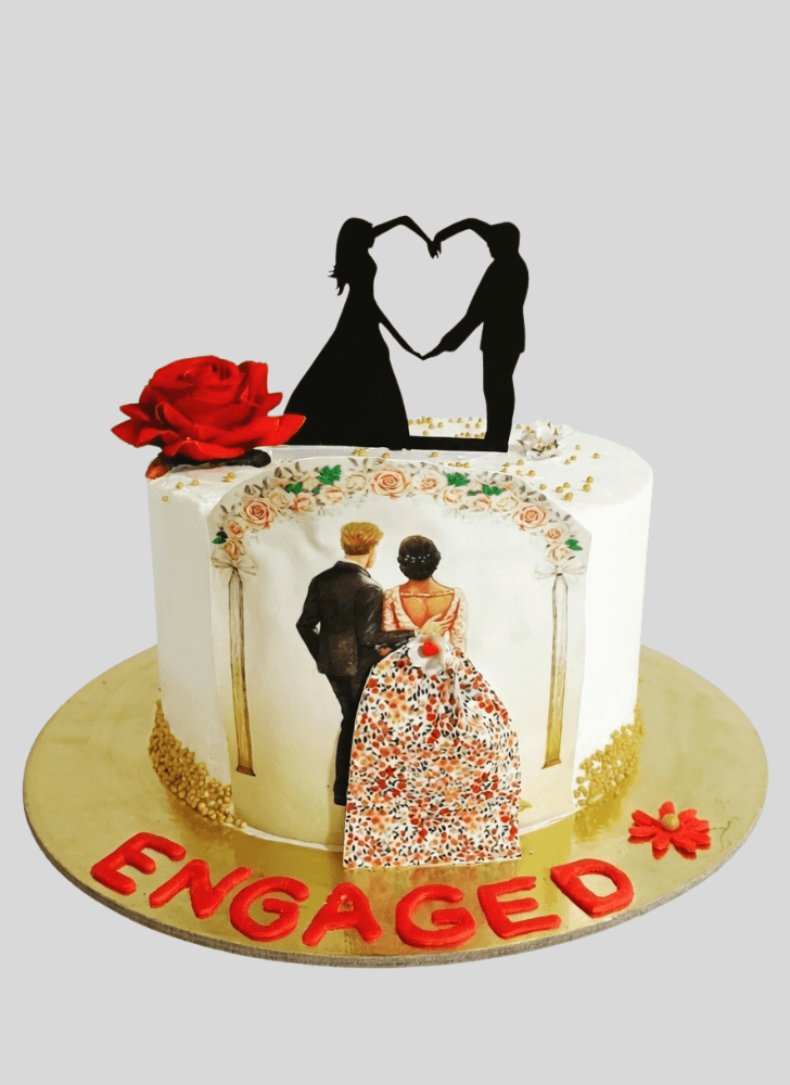 Nice Engagement Cake