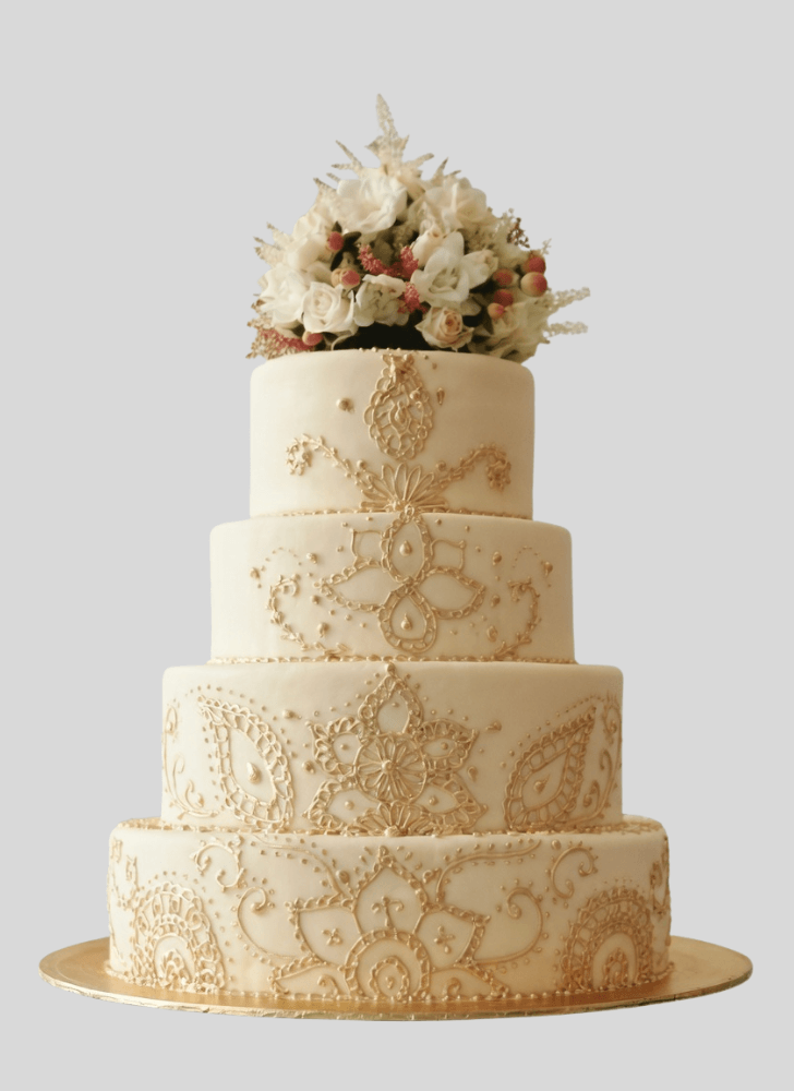 Refined Engagement Cake