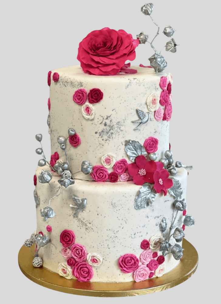 Shapely Engagement Cake
